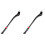 2Pièces Support Aluminium Durable Noire 2