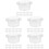 500Pièces Coupes Portion Transparentes À Usage Unique Couvercles 8