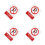 4Pièces Panneaux Conducteurs Stationnement Usage Extérieur 4