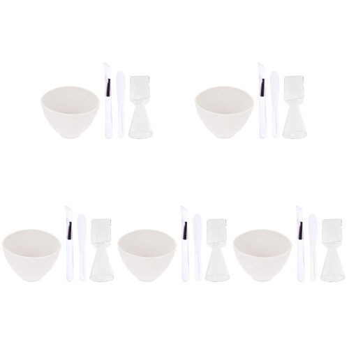5Ensembles Kit Bol Silicone Pour Masques Faciaux Et Spa 1
