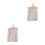 2Pièces Chaise Suspendue Beige Coton Avec Bâtons En Bois 6