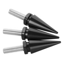 3Stk Motorbike Windschutz Und Muttern Schwarz Metall
