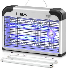 LiBa Electric Bug Zapper, Insect and Fly Killer 20W Insect Bug Catcher - Mosquito, Moth, Wasp Killer for Indoor, Fly Zapper Repellent with 2 Pack Rep