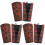 6Pièces Brassards Médiévaux Gravés PU Clair Pour Costume 2