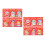 72Pièces Enveloppes Rouges Pour Printemps 6