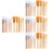 48Pièces Ensemble Pinceaux Miniature Bois Nylon Couleurs Assorties 8