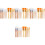48Pièces Ensemble Pinceaux Miniature Bois Nylon Couleurs Assorties 5