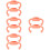 8Pièces Poignées Bébé En Silicone Rose Pour 9