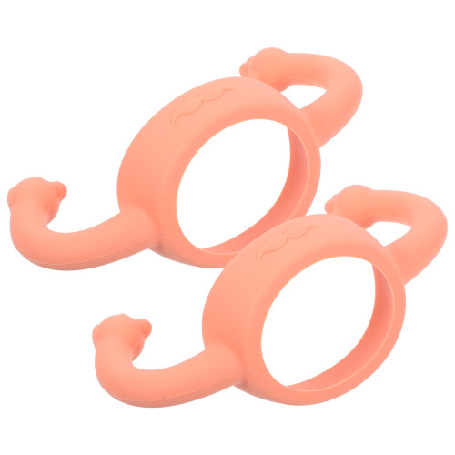 8Pièces Poignées Bébé En Silicone Rose Pour 2