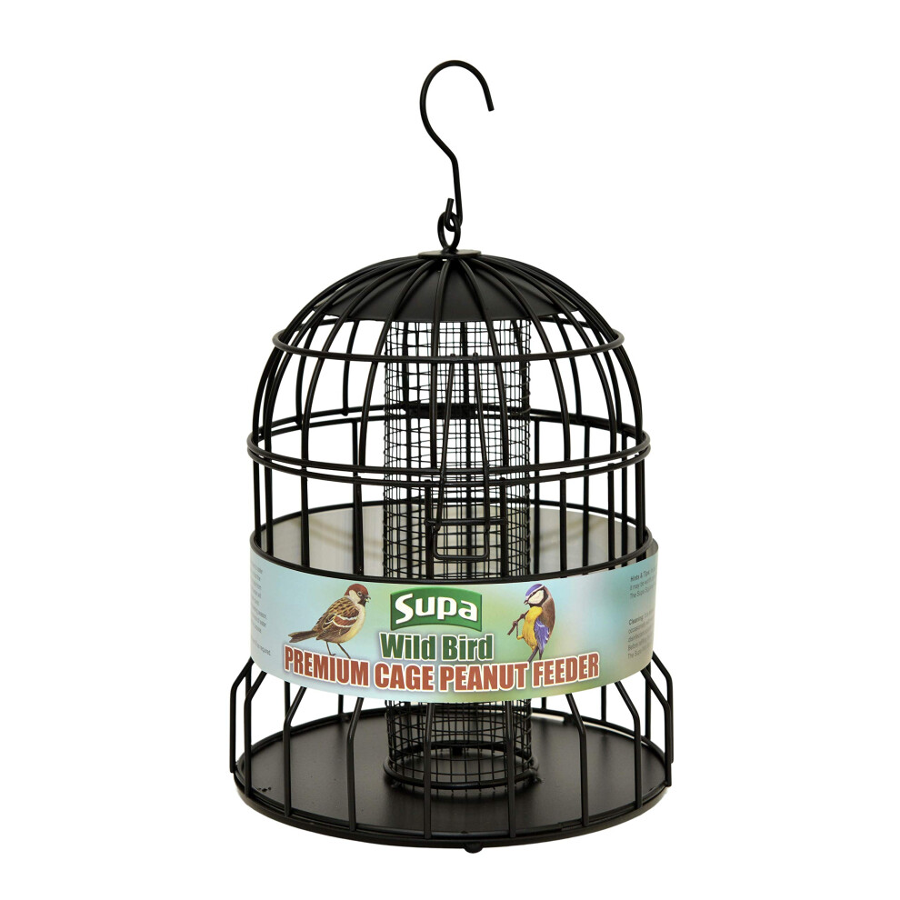 Supa Premium Wild Bird Cage Peanut Feeder, Deters Squirrels And