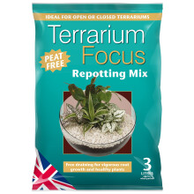 Growth Technology Ltd MDTF3 Peat-Free Terrarium Focus Repotting Mix 3L Bag, brown