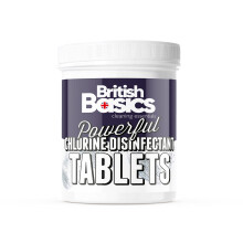 BritishBasics - Chlorine Disinfectant Tablets | For Hot Tubs, Spas and Pools | 200 Tablets 640g, White