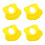 4Pièces Casquette Bain Silicone Ajustable Protection 6