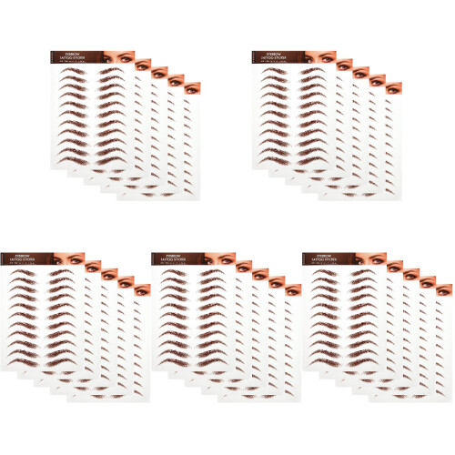 Waterproof Eyebrow Stickers Brown Simulation Makeup Eyebrow Kit 2