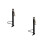 2Pièces Réglable Aluminium Noir Accessoire 8