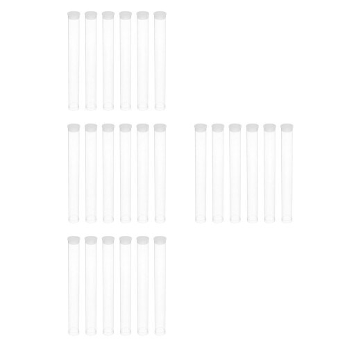 24Pcs Transparent Plastic Storage Tubes for Incense Stick Holder Use 2