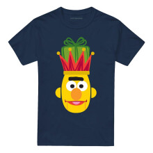 (4XL, Navy) Sesame Street Unisex Adult Bert Nutcracker Christmas T-Shirt