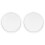 2Pcs White Round Magnifying Mirror 20X Makeup Mirror with Suction Cup 2