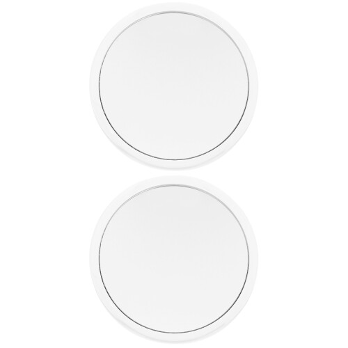 2Pcs White Round Magnifying Mirror 20X Makeup Mirror with Suction Cup 2