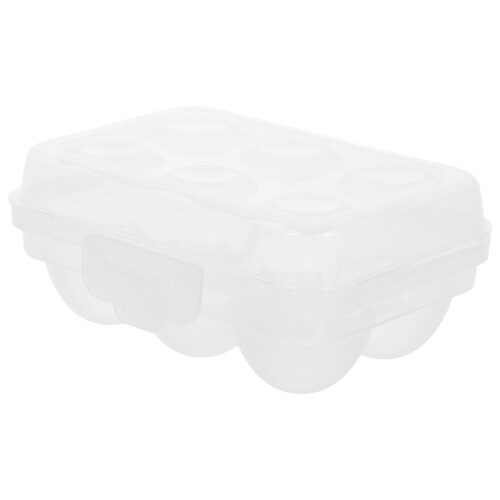 5Pcs Transparent Plastic Egg Holder Portable Storage Box for Camping 1