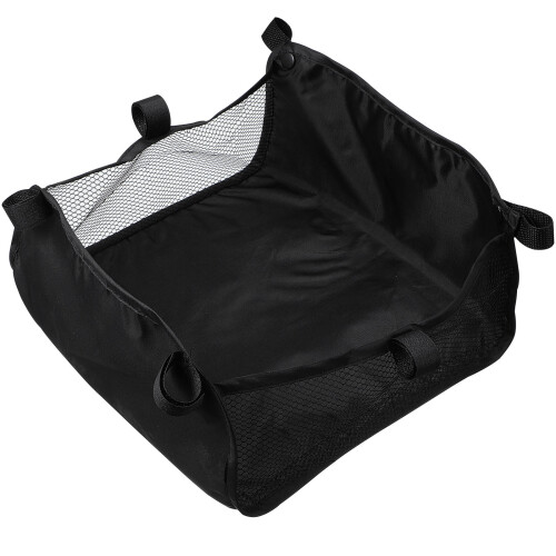 4Pcs Large Capacity Black Baby Stroller Organizer Storage Basket