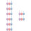 24Pcs Easter Egg Hanging Ornaments Foam Decor for Festival 7