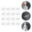 48Pcs Clear Adhesive Wall Hooks Multipurpose Bathroom and Kitchen Rack 11