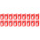 18Pcs Red Plastic Stylus Needle Replacement for Record Player Durable 6