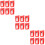 18Pcs Red Plastic Stylus Needle Replacement for Record Player Durable 10