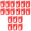 18Pcs Red Plastic Stylus Needle Replacement for Record Player Durable 5