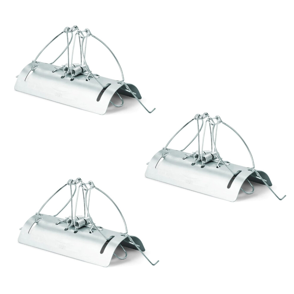 Pest-Stop Tunnel Mole Trap Â Deter Moles Â Capture Moles Â Strong Mechanism Â Durable Â Rust Resistant Â Reusable Â Pack Of 3 10054123