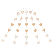 30St Hart Hangers Valentijn Decor Khaki Hout