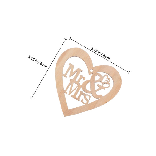 30St Hart Hangers Valentijn Decor Khaki Hout 1