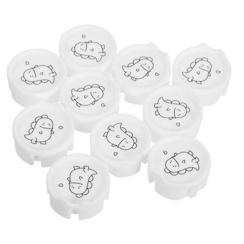 40Pcs Silicone Baby Plug Covers Childproof Socket Protectors White 1