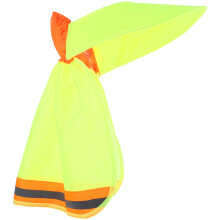 3Pcs Yellow Hard Hat Sun Shade Neck Drape Elastic Band Safety Brim