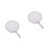 2Pcs Silver Metal Stethoscope Diaphragm Replacement Set Universal Fit 9