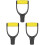 3Pcs Sturdy Yellow Plastic Garden Grip Handle Replacement 3