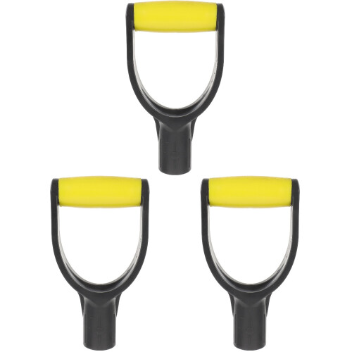 3Pcs Sturdy Yellow Plastic Garden Grip Handle Replacement 2