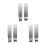 6Pcs Silver Metal Mini Gear Puller for Propeller Quick Removal Tool 7