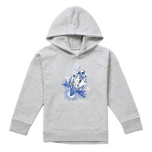 (9-11 Years, Athletic Heather) Star Wars Childrens/Kids Blast Off R2-D2 Heather Pullover Hoodie