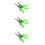 3Pcs Mini Wire Stripper Green Compact Electrical Cable Stripping Tool 10