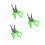 3Pcs Mini Wire Stripper Green Compact Electrical Cable Stripping Tool 5
