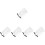 5Pcs Elegant Black Mesh Veil Bride Accessories for Party 5