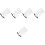 5Pcs Elegant Black Mesh Veil Bride Accessories for Party 4
