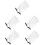 5Pcs Elegant Black Mesh Veil Bride Accessories for Party 6