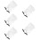 5Pcs Elegant Black Mesh Veil Bride Accessories for Party 11