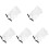 5Pcs Elegant Black Mesh Veil Bride Accessories for Party 2