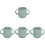 4Pcs Silicone Training Cup Light Green Double Handle Toddler Water Cup 2