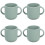 4Pcs Silicone Training Cup Light Green Double Handle Toddler Water Cup 5