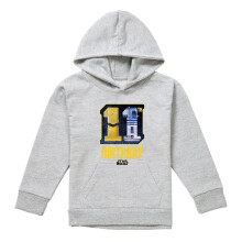 (5-6 Years, Athletic Heather) Star Wars Childrens/Kids Heather 11th Birthday Hoodie